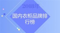 别找了，2018国内衣柜品牌排行榜在这里!