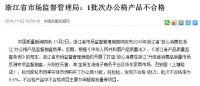 浙江省市场监督管理局抽检：黑白调电脑椅质量过硬