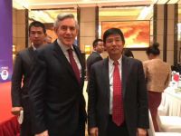 蓝天豚董事长童彬原在京会见英国前首相