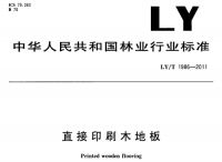 标准起草（10）大卫地板：《直接印刷木质地板》行业标准