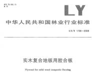 标准起草13大卫地板：《实木复合地板用胶合板》行业标准