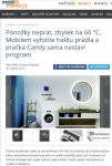 捷克权威媒体测评Candy智能洗衣机：既简单又快捷