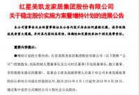 红星美凯龙控股股东及高管斥资上亿元,累计增持1006万股公司股份
