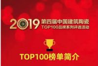 广陶陶瓷荣耀上榜2019第四届中国建筑陶瓷TOP100