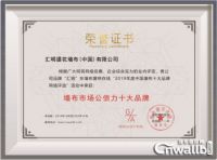 汇明A+墙布荣获“墙布市场公信力十大品牌”