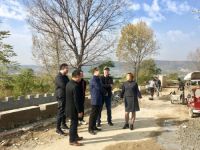 郝际平会长视察 蓝田县中材农房新建设