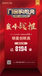 祝贺新豪轩全国超级直播夜斩获8194单 ！