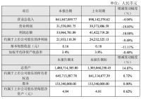 名雕股份发布2020年度业绩快报：受疫情影响，营业总收入下降4.04%
