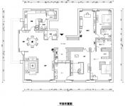 130平的新中式风设计，玄关就很惊艳，客厅太点题了