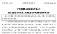 定制快讯|顶固集创全资子公司完成工商变更登记并换发营业执照