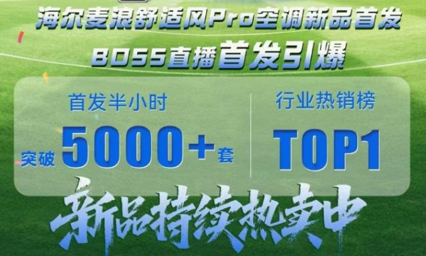 省电又精准送风!海尔空调1-9 月同比增31%,多渠道位居前二