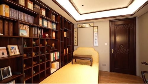卓木王红木整装书房案例：木香与书香交织，打造传世精神家园