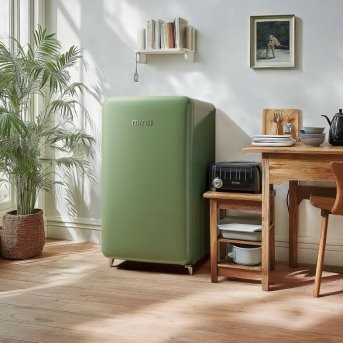 《许我耀眼》同款生活美学,小吉复古小冰箱,打造精致生活的点睛之笔