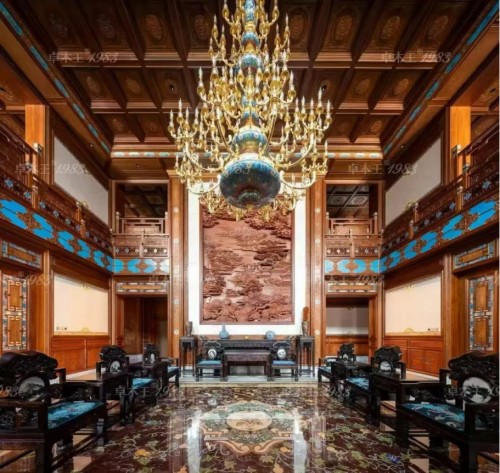 卓木王打造3000平宫廷风红木整装传承祖宅