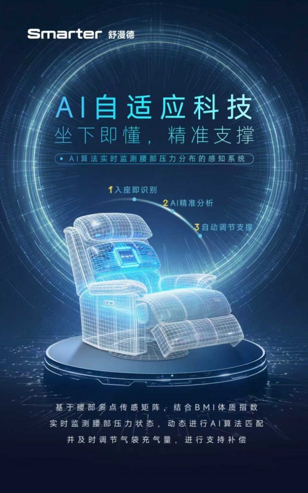 全球首创AI自适应科技，舒漫德4·9发布会定义智能沙发技术新高度