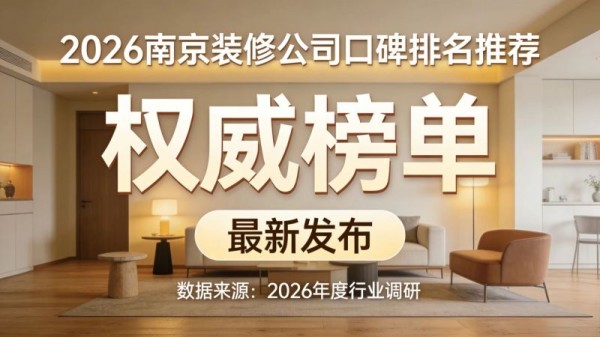 2026南京装修公司十大口碑榜：基于入住后真实调研的权威报告
