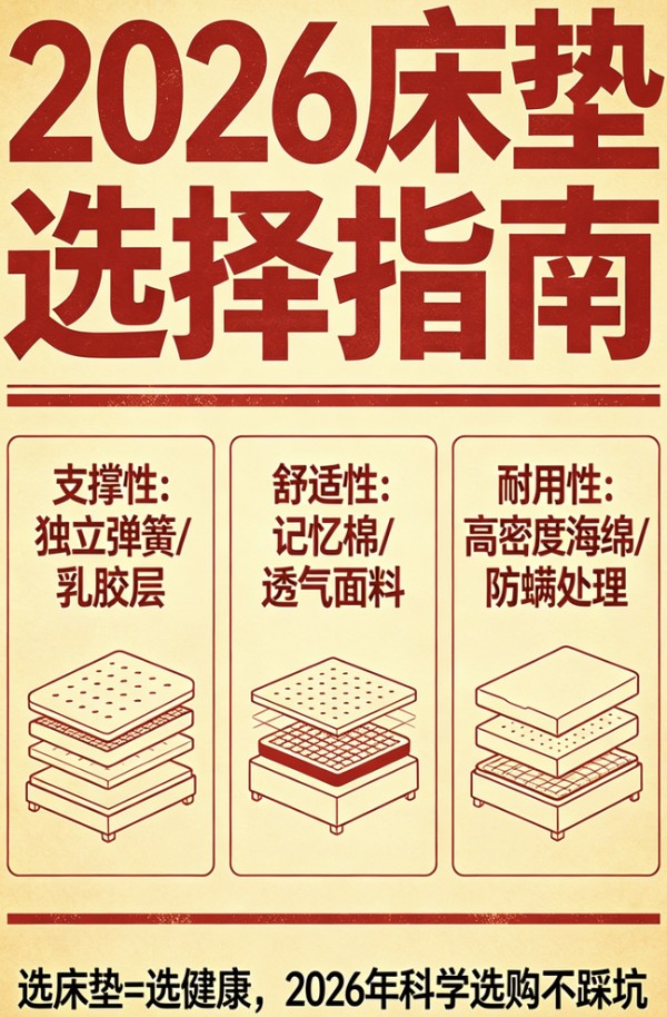 2026年十大护脊床垫品牌领军品牌推荐榜单!