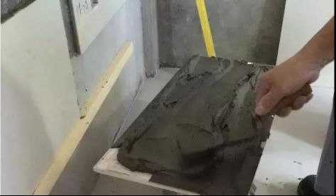砖背单面上浆厚贴法