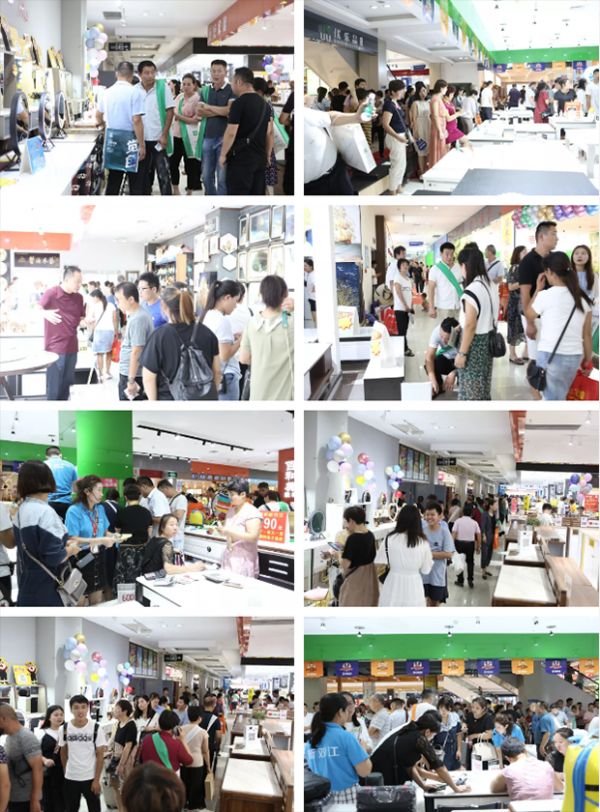 场馆内人流如织,洽谈火爆