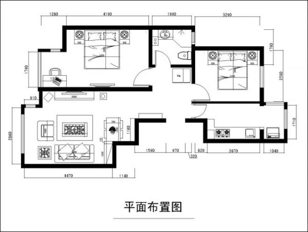 87平米美式混搭设计