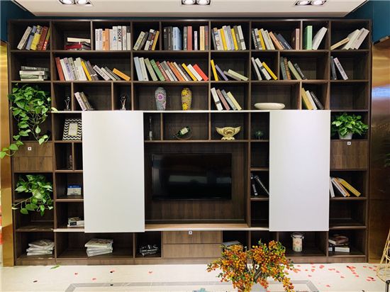 客厅呈现出意趣雅致的空间感