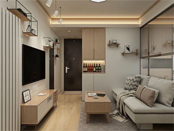 不需要太繁复的造型，利用清爽的直线条