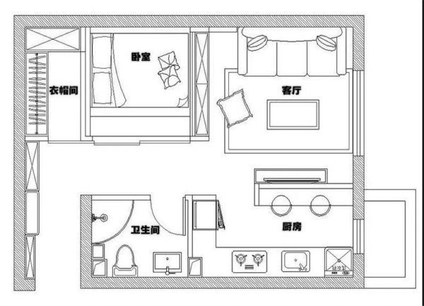 38平的简约小户型公寓,单身女白领的惬意小