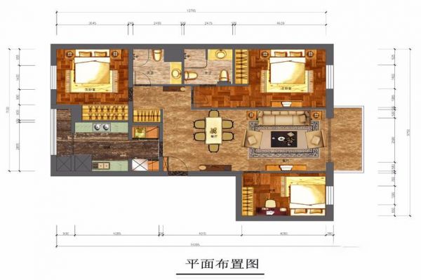 【维多利亚】欧式简约 三居室 130㎡