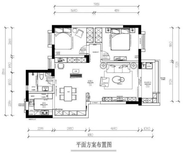 84㎡ 简约风 收纳做了这么多,也不会拥挤