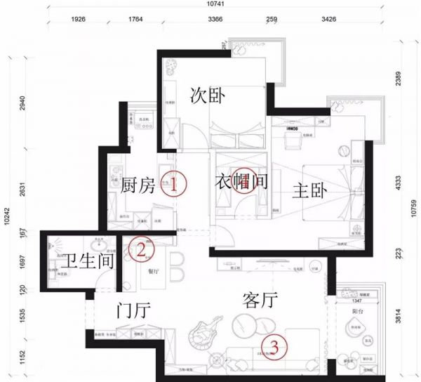 94平北欧小婚房,灰+粉色细腻小清新