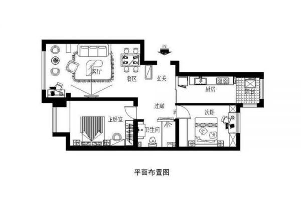 婚房装修案例图,简洁大方设计