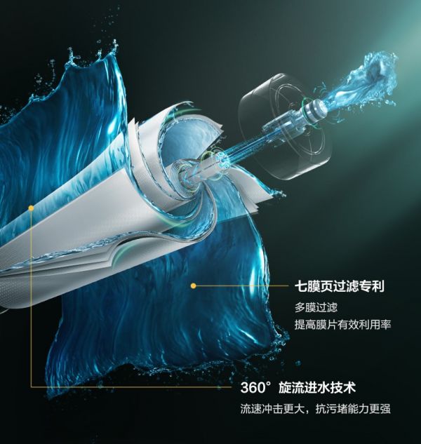 澎湃水量,欲速即达|美的零陈水净水器澎湃1000G智慧净水