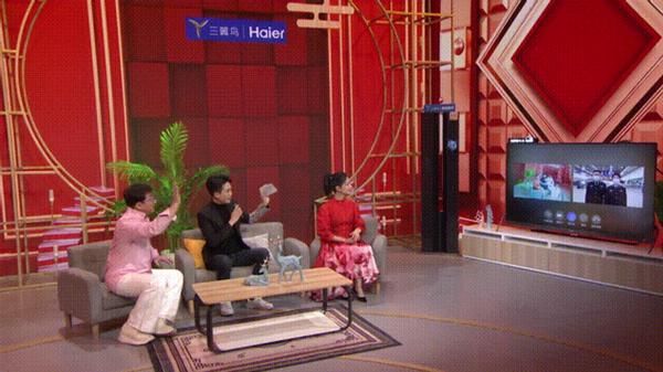隔屏云团圆,卡萨帝电视在《春晚进行时》秀拜年新方式