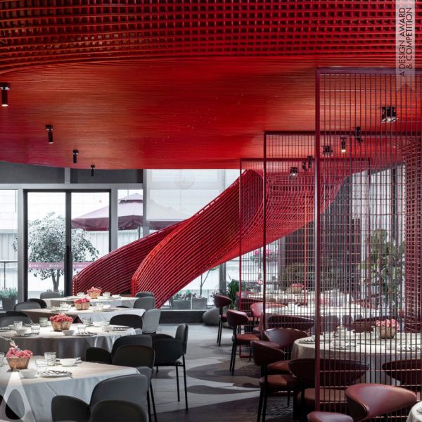 IN.X屋里门外斩获意大利A DESIGN 金奖:大鸭梨成都万科店