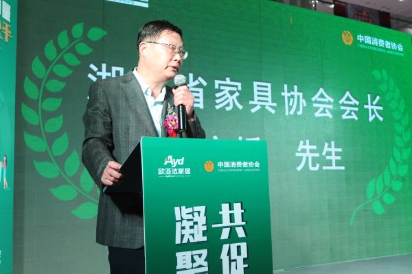 (湖北省家具协会会长谢文桥致辞)