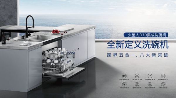 八年创新研发,火星人强势跻身洗碗机行业TOP3