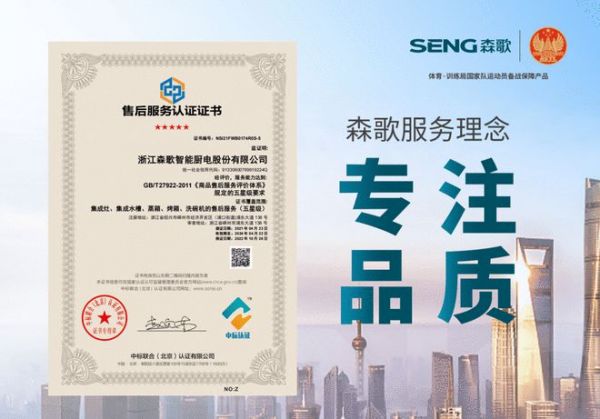 2024中国品牌日|实至名归!森歌集成灶蝉联三项大奖
