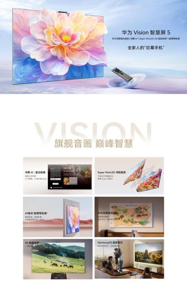 75寸电视怎么选?2025年“真香机皇”华为Vision智慧屏 5