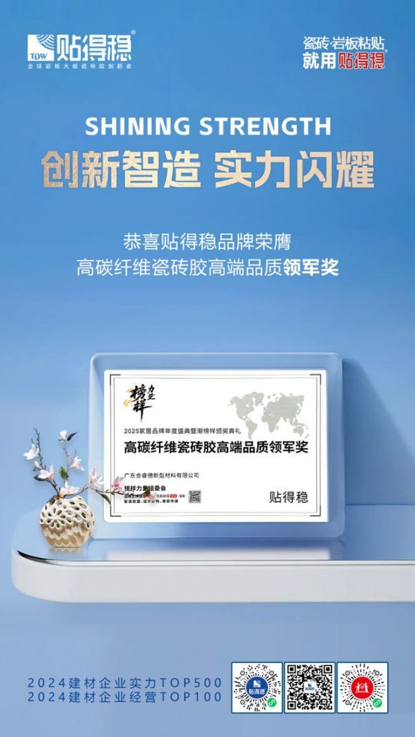 双奖加冕,实力引领 | 贴得稳品牌荣获2025榜样力量双项大奖!